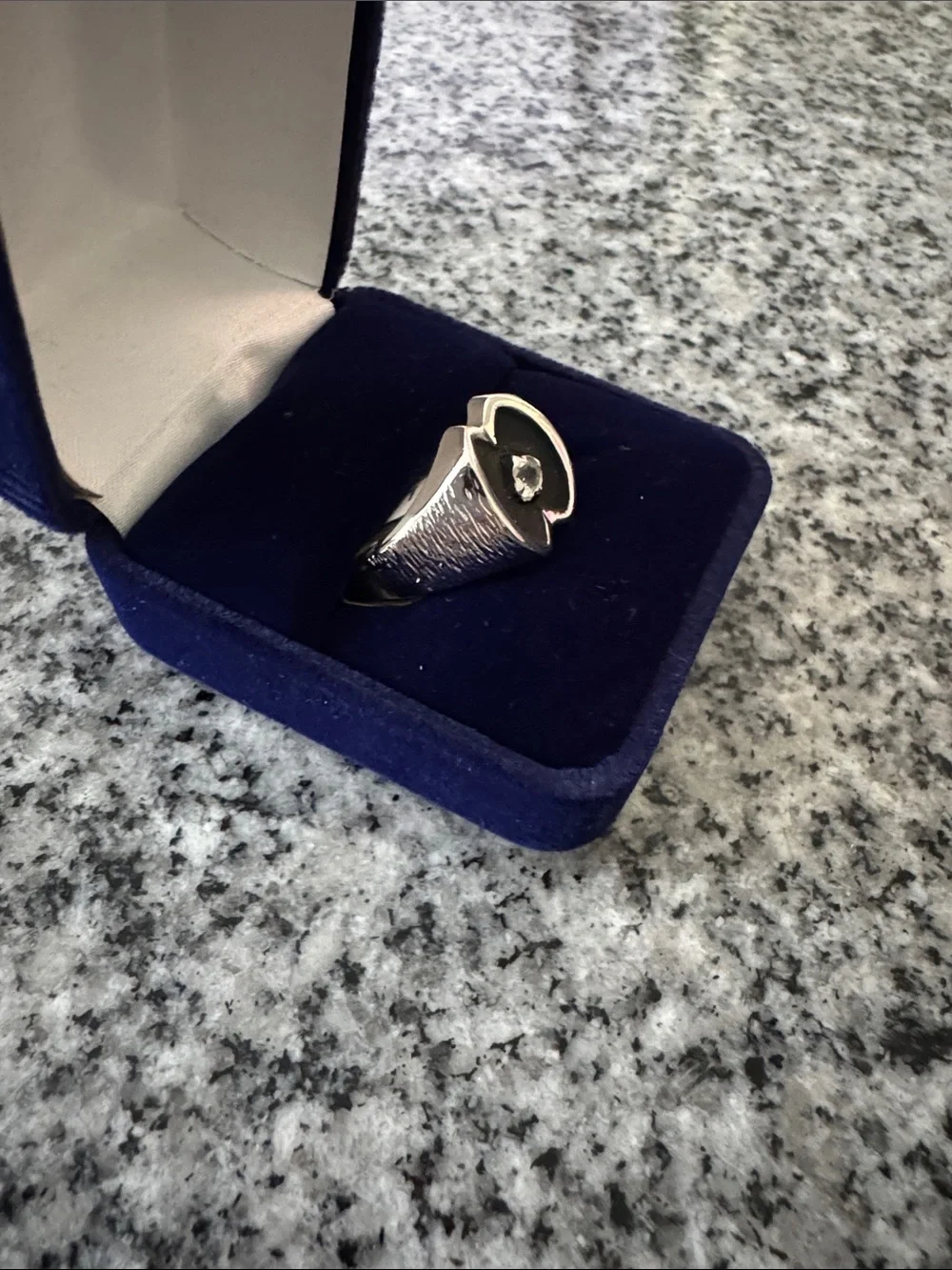 18K White Gold Heavy Electroplated Men’s Ring - Size 10 & 11 - NWT